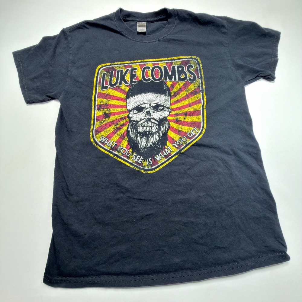 Luke Combs What You See Is What You Get 2021 Tour Shirt Medium Gildan